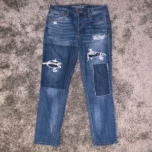 American Eagle Tomgirl Dark Wash Jeans Size 6